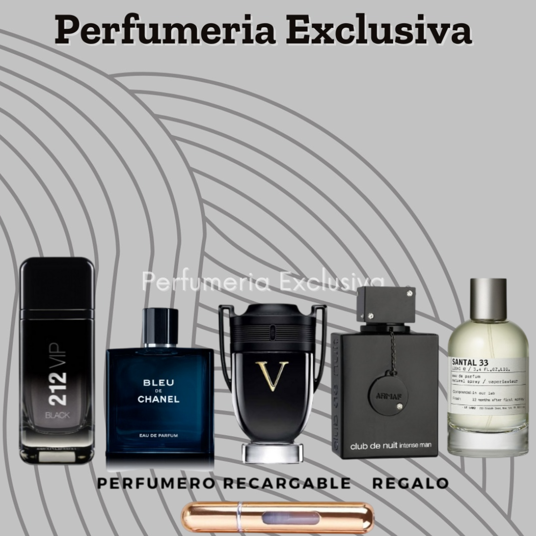 Kit 5 perfumes + perfumero