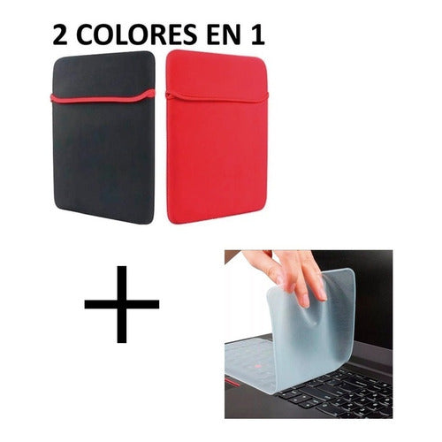 Funda protectora para computador con silicona de teclado