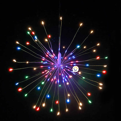 Luces Micro Led Fuegos Artificiales 3 Metros Navidad 1603